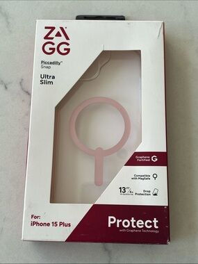 ZAGG Piccadilly Ultra Slim Pink Case for iPhone 15 Plus